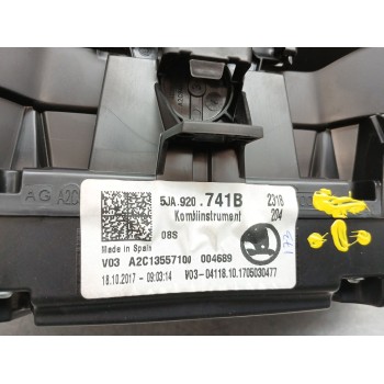 Recambio de cuadro instrumentos para skoda rapid spaceback (nh1) 1.4 tdi referencia OEM IAM 5ja920741b  