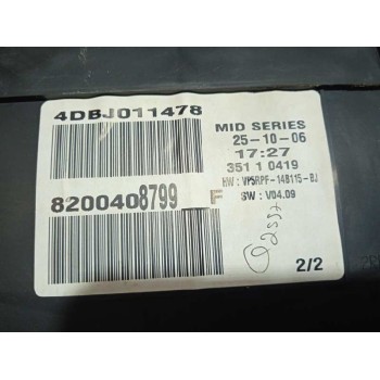 Recambio de cuadro instrumentos para renault megane ii berlina 5p luxe privilege referencia OEM IAM 8200408799 8200408799 