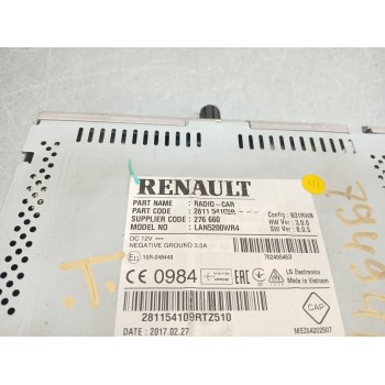 Recambio de sistema audio / radio cd para renault captur i (j5_, h5_) 1.2 tce 120 referencia OEM IAM 281154100r  
