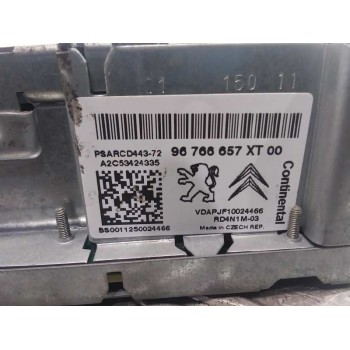 Recambio de sistema audio / radio cd para citroën c4 picasso exclusive referencia OEM IAM 96766657XT00  