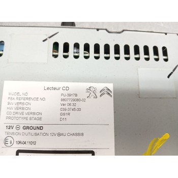 Recambio de sistema audio / radio cd para peugeot 508 i (8d_) 1.6 bluehdi 120 referencia OEM IAM 980772908002  