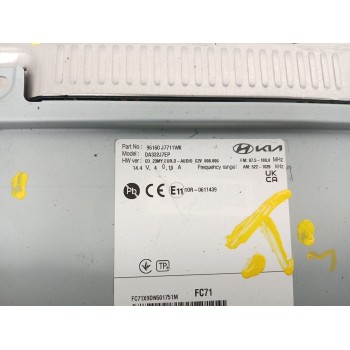 Recambio de sistema audio / radio cd para kia ceed (cd) 1.6 crdi 136 referencia OEM IAM 96160j7711wk  