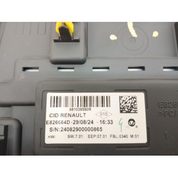 Recambio de pantalla multifuncion para renault captur ii (hf_) lpg (hfmt) referencia OEM IAM 681039590r  