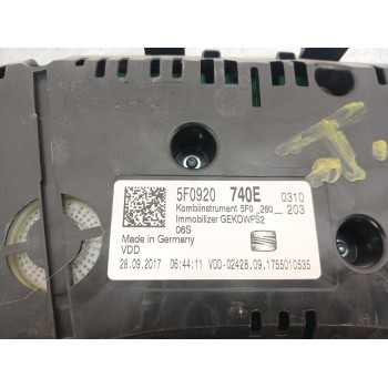 Recambio de cuadro instrumentos para seat leon (5f1) xcellence plus referencia OEM IAM 5f0920740e  