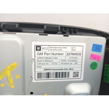 Recambio de pantalla multifuncion para opel insignia berlina edition referencia OEM IAM 22764032  