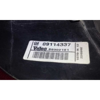 Recambio de piloto trasero derecho para opel corsa c club referencia OEM IAM 09114337  