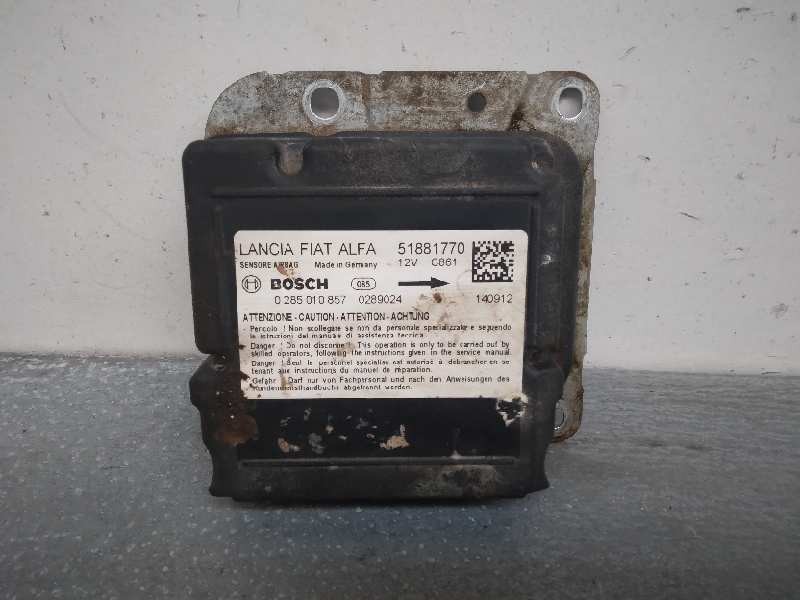 Recambio de centralita airbag para fiat doblo 1.3 16v jtd cat referencia OEM IAM 51881770 0285010857 