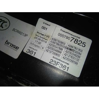 Recambio de elevalunas trasero derecho para mercedes-benz clase e lim. (w213) e 220 d (213.004) referencia OEM IAM A2137330800 2