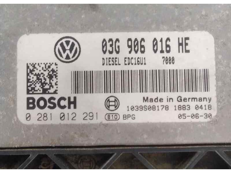 Recambio de centralita motor uce para seat altea (5p1) 4kids style referencia OEM IAM 03G906016HE 0281012291 