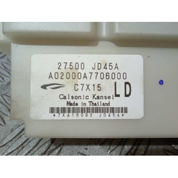 Recambio de mando climatizador para nissan qashqai (j10) acenta 4x4 referencia OEM IAM 27500JD45A  