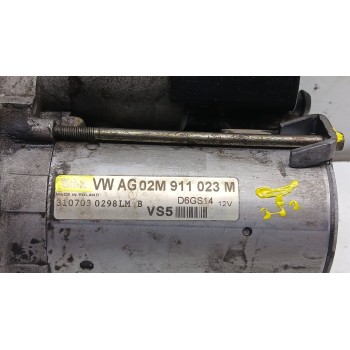 Recambio de motor arranque para audi a3 (8p) 2.0 fsi ambiente referencia OEM IAM 02m911023m d6gs14 