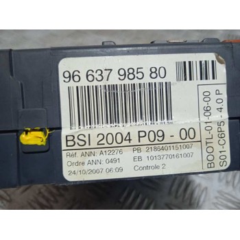 Recambio de centralita bsi para citroën c4 berlina lx referencia OEM IAM 9663798580  