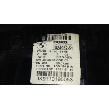 Recambio de cuadro instrumentos para bmw serie 1 berlina (e81/e87) 2.0 16v diesel cat referencia OEM IAM 1K9110195053  