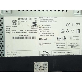 Recambio de sistema navegacion gps para seat leon (5f1) reference referencia OEM IAM 5F0035871B  