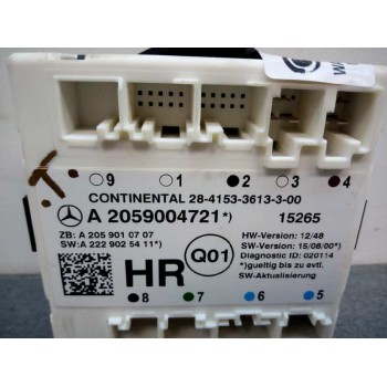 Recambio de centralita cierre para mercedes-benz clase c w205 c200 bluetec referencia OEM IAM A2059004721 DEL DERECHA 