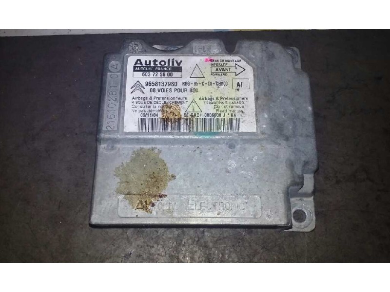 Recambio de centralita airbag para citroën c4 coupe vtr referencia OEM IAM 9658137980 9658137980 