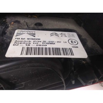 Recambio de piloto trasero izquierdo para toyota proace verso referencia OEM IAM 9819649280  