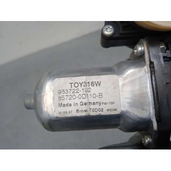 Recambio de elevalunas delantero izquierdo para toyota yaris (ksp9/scp9/nlp9) básico referencia OEM IAM 857200D110 857020F010 5P