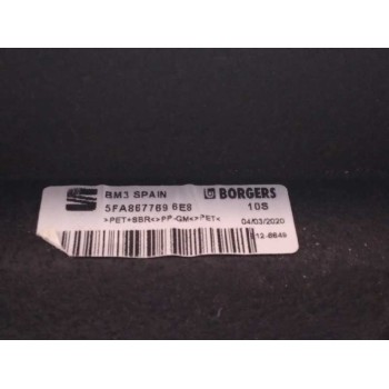 Recambio de bandeja trasera para seat leon (kl1) xcellence referencia OEM IAM 5FA867769  