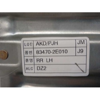 Recambio de elevalunas trasero izquierdo para hyundai tucson (jm) 2.0 crdi comfort referencia OEM IAM 834702E010  2 PINS