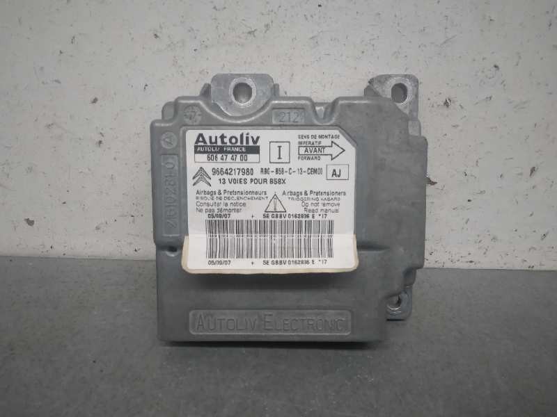 Recambio de centralita airbag para citroën c4 grand picasso exclusive referencia OEM IAM 9664217980  