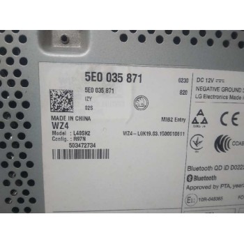 Recambio de sistema audio / radio cd para skoda octavia combi (5e5) style referencia OEM IAM 5E0035871  