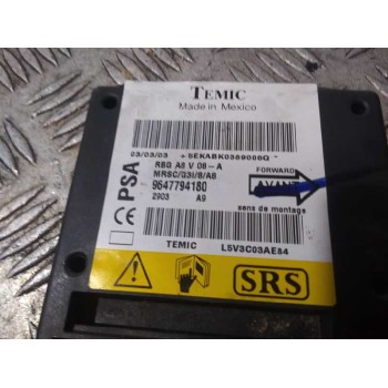 Recambio de centralita airbag para citroën c3 1.4 hdi vivace referencia OEM IAM 9647794180  