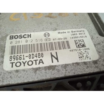Recambio de centralita motor uce para toyota yaris (ksp9/scp9/nlp9) básico referencia OEM IAM 896610D480 0281012516 896610D480
