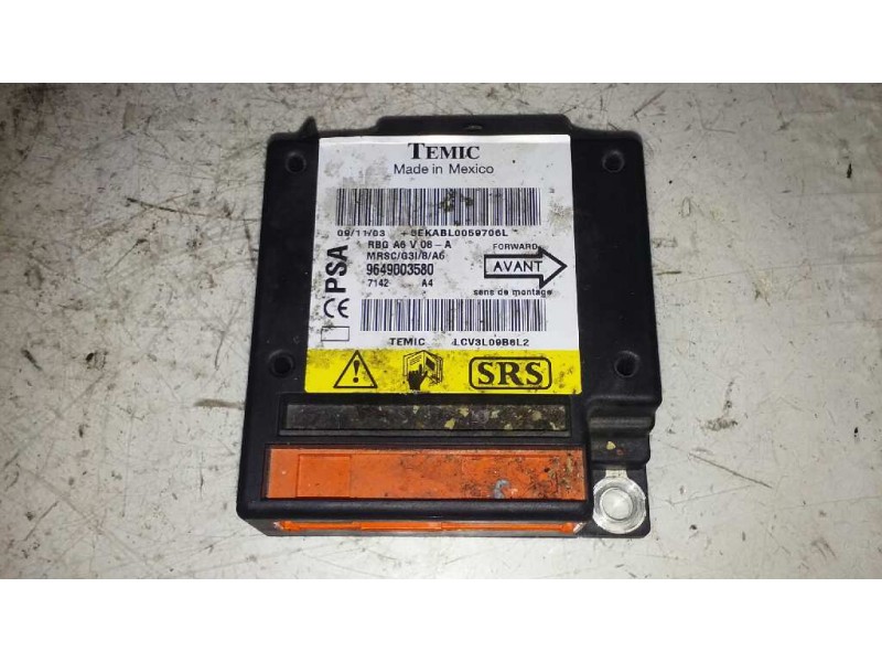 Recambio de centralita airbag para citroën c2 x referencia OEM IAM 9649003580 9649003580 