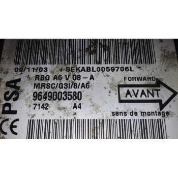 Recambio de centralita airbag para citroën c2 x referencia OEM IAM 9649003580 9649003580 