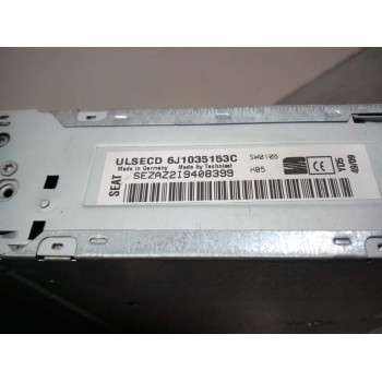 Recambio de sistema audio / radio cd para seat ibiza (6j5) reference referencia OEM IAM 6J1035153C  