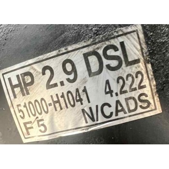 Recambio de diferencial delantero para hyundai terracan (hp) 2.9 crdi full referencia OEM IAM 51000H1041 RELACION 4.222 