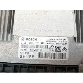 Recambio de centralita motor uce para citroën c4 coupé (la_) 1.6 hdi referencia OEM IAM 0281013872  