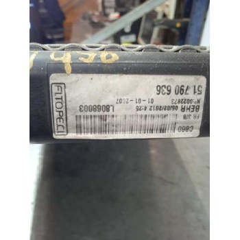 Recambio de radiador agua para fiat fiorino básico referencia OEM IAM 51790636 34.5 X 6.5 