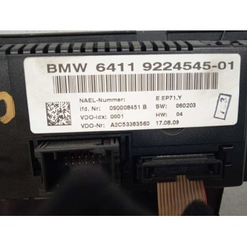 Recambio de mando climatizador para bmw serie 3 berlina (e90) 320d referencia OEM IAM 64119224545 6411922454501 