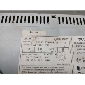 Recambio de sistema audio / radio cd para hyundai ix35 (lm, el, elh) 1.6 referencia OEM IAM 961502Y010TJN  