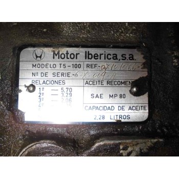 Recambio de caja cambios para ebro serie f 350 referencia OEM IAM 07101066-2  