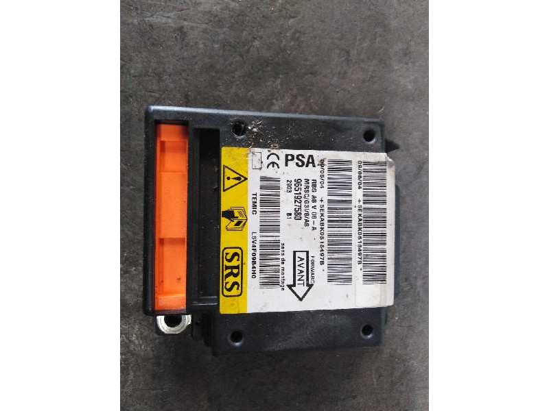 Recambio de centralita airbag para citroën c3 1.4 collection referencia OEM IAM 9651927580 9651927580 