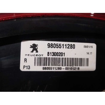 Recambio de piloto trasero derecho interior para peugeot 3008 allure referencia OEM IAM 9805511280 2º 