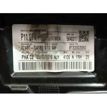 Recambio de elevalunas delantero derecho para hyundai i30 (pd) essence referencia OEM IAM 82480G4180 ELECTRICO 5P SOLO MECANISMO