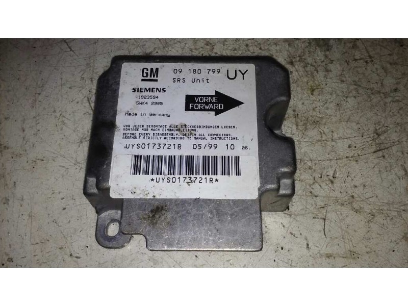Recambio de centralita airbag para opel astra g berlina comfort referencia OEM IAM 09180799UY 09180799UY 