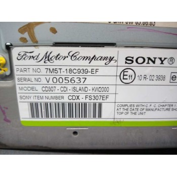 Recambio de sistema audio / radio cd para ford focus lim. (cb4) econetic referencia OEM IAM 7M5T18C939EF  