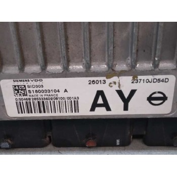 Recambio de centralita motor uce para nissan qashqai (j10) 1.5 dci turbodiesel cat referencia OEM IAM 23710JD54D  