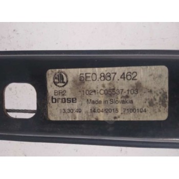 Recambio de elevalunas delantero derecho para skoda octavia combi (5e5) style referencia OEM IAM 5E0837462 ELÉCTRICO 2 PINES 013