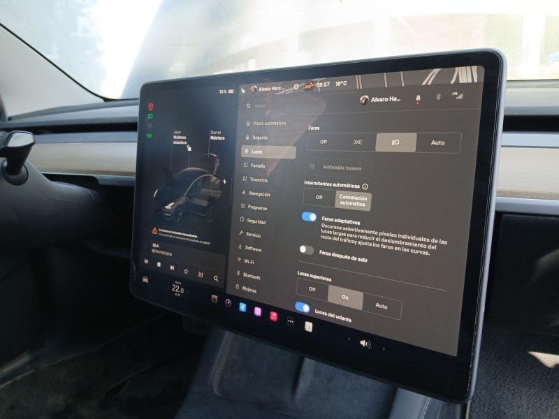 Recambio de pantalla multifuncion para tesla model 3 ev referencia OEM IAM   