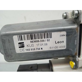 Recambio de motor elevalunas trasero derecho para seat leon (1p1) 1.9 tdi referencia OEM IAM 1K0959704N 1K0959704N 