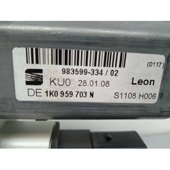 Recambio de motor elevalunas trasero izquierdo para seat leon (1p1) 1.9 tdi referencia OEM IAM 1K0959703N  