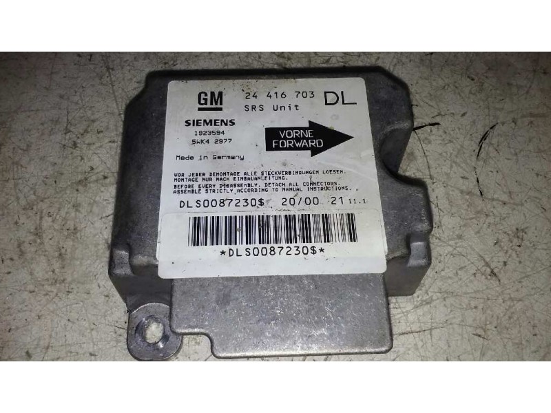 Recambio de centralita airbag para opel astra g berlina comfort referencia OEM IAM 24416703DL 24416703DL 