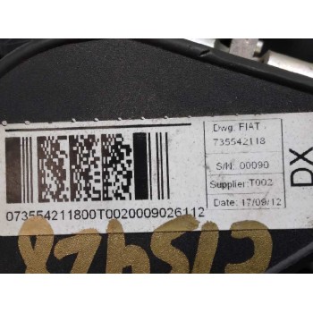Recambio de cinturon seguridad delantero izquierdo para citroën nemo 1.3 hdi fap referencia OEM IAM 735542113  
