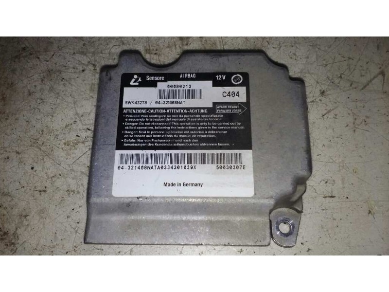Recambio de centralita airbag para alfa romeo 156 sportwagon 1.9 jtd 8v progression referencia OEM IAM 60680213 60680213 